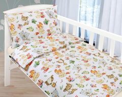 Otroška posteljnina iz bombaža Agata - 90x135, 45x60 cm - Gozdna žival