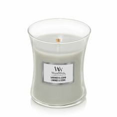 Woodwick Vaza za dišeče sveče srednje sivka & cedra 275 g