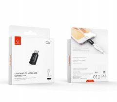 Mcdodo Mcdodo Lightning - Micro USB adapter črn OT-7710