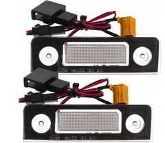 CO2 Komplet 2 LED registrskih tablic, AutoTune, za Škoda Octavia II FL, Škoda Roomster I (5J) L0013