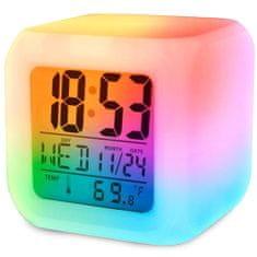 Verkgroup LCD LED RGB budilka in termometer