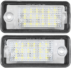 CO2 Komplet 2 LED žarnic za registrske tablice, AutoTune, za Dacia Logan II, Dacia Sandero II, Nissan Interstar, Nissan NV200, Nissan NV300, Nissan NV400, Opel Movano A, Opel Movano B, Opel Vivaro B L0006