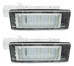 CO2 Komplet 2 LED registrskih tablic, AutoTune, za Renault Captur, Renault Espace IV, Renault Fluence, Renault Modus FL, Renault Scenic II, Renault Scenic III L0043