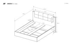 Trianova Postelja Arden N - 160x200 cm