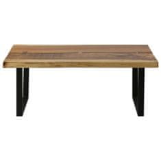 Vidaxl Kavna mizica iz masivnega lesa Suar, 102 x 54 x 41 cm
