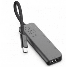 Linq priključna postaja, 5 v 1, USB-C, HDMI 4K 60Hz, 2x USB-C PD 100W, 2x USB 3.2 Gen1 (LQ48014)