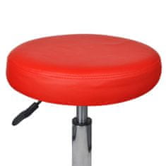 Vidaxl Pisarniški stolčki 2 kosa umetno usnje 35,5x98 cm rdeči