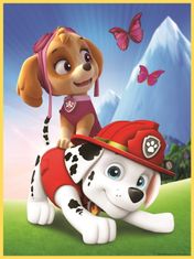 Trefl Dvostranska sestavljanka Paw Patrol: Chase, Marshal and Sky BABY MAXI 2x10 kosov