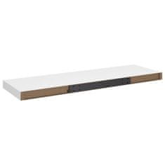 Vidaxl Stenske police 4 kosi bele 80x23,5x3,8 cm MDF