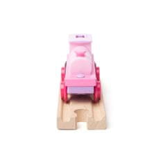 Bigjigs Rail Električna lokomotiva Strong Pink