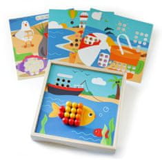 Bigjigs Toys Leseni mozaik za plažo