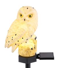 Globo LED Solarna dekorativna svetilka Globo White owl 33874