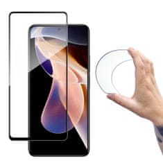 slomart wozinsky polni pokrov flexi nano steklo, kaljeno steklo z okvirjem xiaomi redmi note 11 pro+ / 11 pro transparenten