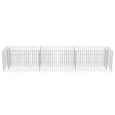 Vidaxl Visoka greda gabion pocinkano jeklo 270x50x50 cm