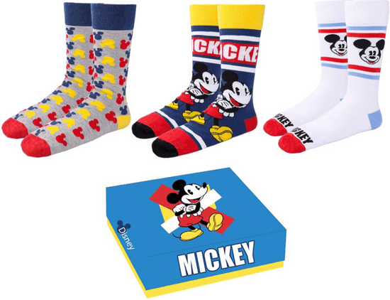 Artesania Cerda Mickey nogavice, 3 pari, 36 - 41