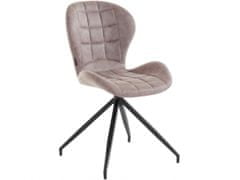 Danish Style Jedilni stol Noma (SET 2), mikrovlakna, siva