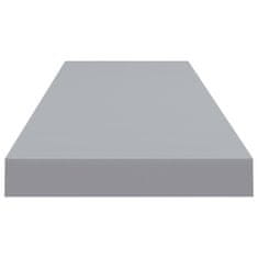 Vidaxl Stenska polica siva 90x23,5x3,8 cm MDF