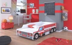 Trianova Otroška postelja Fire Truck - 80x160 cm