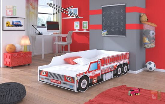 Trianova Otroška postelja Fire Truck - 70x140 cm