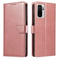 slomart magnet case elegantna knjižna torbica s stojalom za xiaomi redmi note 10 5g / poco m3 pro roza