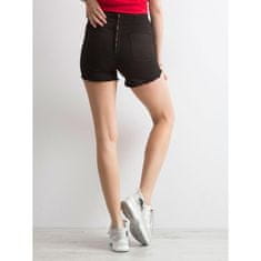 Factoryprice Ženske kratke hlače z visokim pasom KAJETAN black NM-DE-SN-15122.93_282625 S