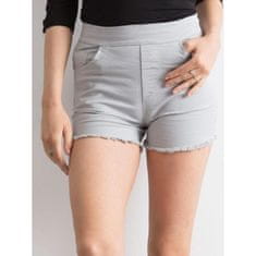 Factoryprice Ženske kratke hlače z visokim pasom KRIA sive barve NM-DE-SN-15122.93_282626 XS