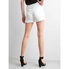 FANCY Ženske kratke hlače s pasom SAHA white FA-SN-5037.92P_317189 L-XL