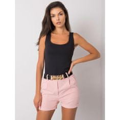 ITALY MODA Ženske kratke hlače s pasom LAURELL roza DHJ-SN-13186.03P_374689 XL