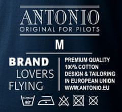 ANTONIO Majica z aerobatičnim letalom EXTRA 300 BLUE, M