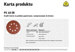 KLINGSPOR Samolepilni abrazivni disk 125mm PS18EK gr.240 GLS5 8-HOTS/50pcs.