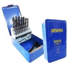 Irwin Set svedrov za kovino Hss Din-338 25 kosov. 1,0 - 13,0 Mm vsakih 0,5 Mm