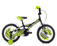 Capriolo Mustang BMX kolo, 16HT, črno-zelen (921114-16)