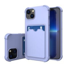 slomart card armor case pouch cover za xiaomi redmi 10x 4g / xiaomi redmi note 9 card wallet silikonski armor cover air bag blue