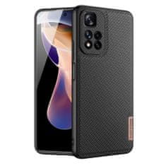 slomart dux ducis fino etui najlon prekrit ovitek xiaomi redmi note 11 pro+ 5g (kitajska) / 11 pro 5g (kitajska) / mi11i hypercharge / poco x4 nfc 5g črn