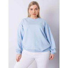BASIC FEEL GOOD Ženska bombažna majica plus size MISCHA svetlo modra RV-BL-6316.16X_363104 2XL
