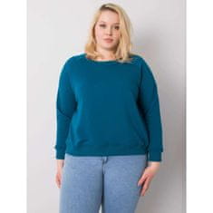 BASIC FEEL GOOD Ženska bombažna majica plus size DONNA blue RV-BL-6326.02X_362637 2XL