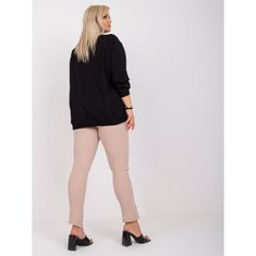 BASIC FEEL GOOD Ženska bombažna majica plus size HARMONY black RV-BL-6299.11_362853 2XL