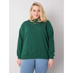 BASIC FEEL GOOD Ženska bombažna majica plus size HARMONY temno zelena RV-BL-6299.11_362855 2XL