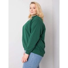 BASIC FEEL GOOD Ženska bombažna majica plus size HARMONY temno zelena RV-BL-6299.11_362855 2XL
