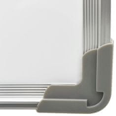 Vidaxl Magnetna piši-briši tabla bela 60x40 cm jeklo