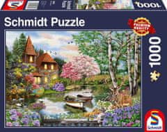 Schmidt Puzzle Hiša ob jezeru 1000 kosov