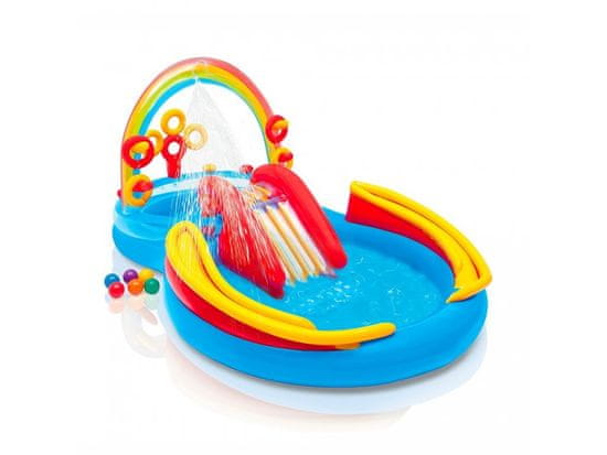 Intex Napihljiv bazen Intex 57453 Rainbow Play Centre 297 x 193 x 135 cm