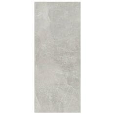 Vidaxl Knjižna omara/pregrada betonsko siva 60x30x72 cm