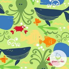 iPlay Green Sprouts kopalne plenice, GREEN SEALIFE, 3-6M