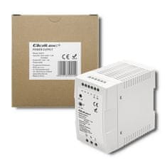 Qoltec napajalnik qoltec din rail | 96w | 24v | 4a | bela | slim