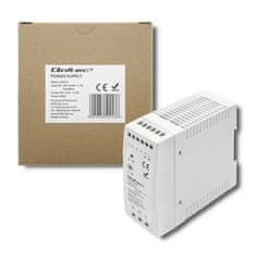 Qoltec napajalnik qoltec din rail | 60w | 24v | 2,5a | bela | slim