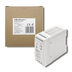 Qoltec napajalnik qoltec din rail | 40w | 24v | 1,67a | bela | slim