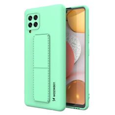 slomart wozinsky kickstand case silikonski ovitek s stojalom samsung galaxy a42 5g mint