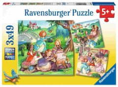 Ravensburger Male princeske sestavljanka, 3x49 delov