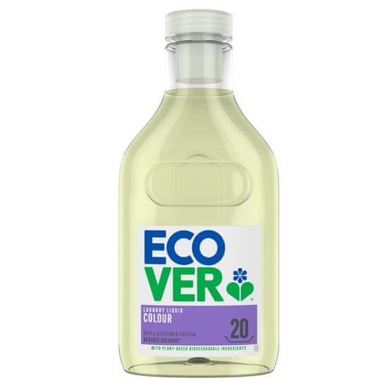 Ecover tekoči detergent za barvno perilo, 1 L